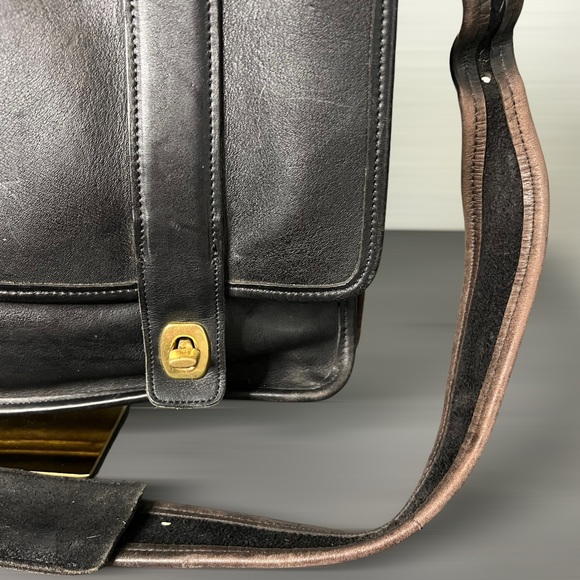 Coach Vintage Leather Essex Briefcase Messenger Bag Unisex - Picture 5 of 10